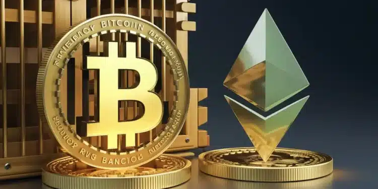 Bitcoin stagnuje, Ethereum posilňuje