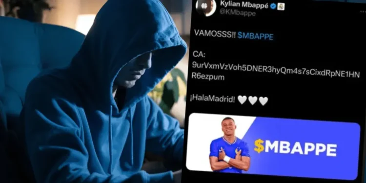 Hacker, podvodný token Mbappe