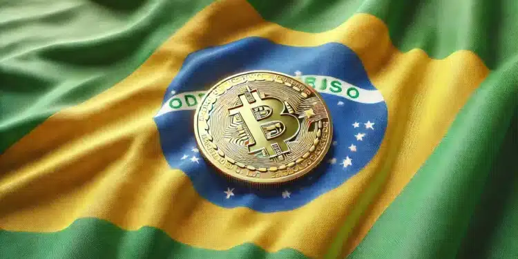 Bitcoin a brazílska vlajka